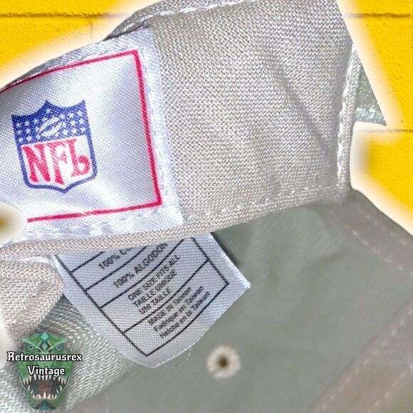 Vintage 00’s Los Angeles Rams Khaki Denim Embroidered Fundamental Hat, One Size - Picture 4 of 8